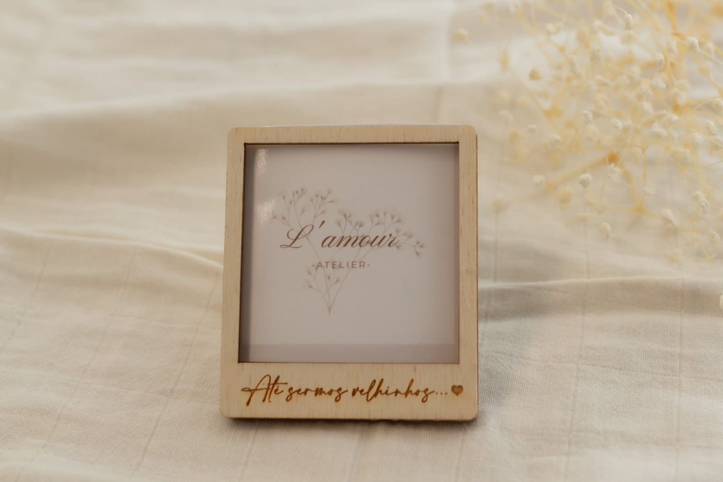 Magnetic Frame "Until we grow old..." - Option to customize the text.