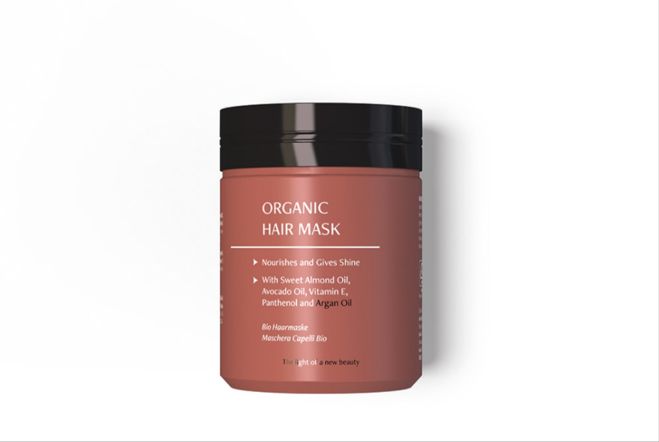 Máscara para o cabelo nutritiva com óleo de argão
