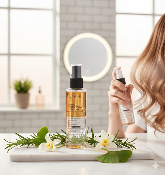 Spray Bifásico Regenerador para cabelo com Ácido hialurónico e Vitamina E